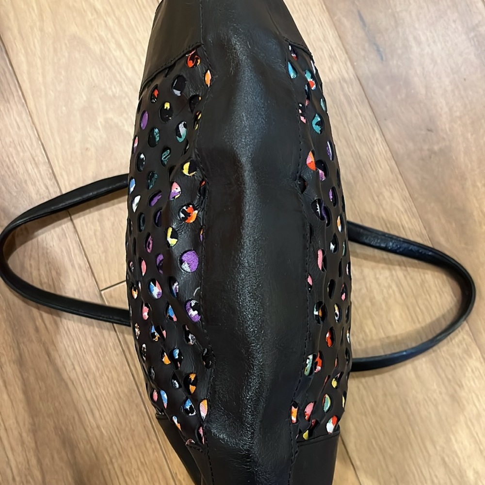 See By Chloe Black Perforated Tote - Picture 5 of 12